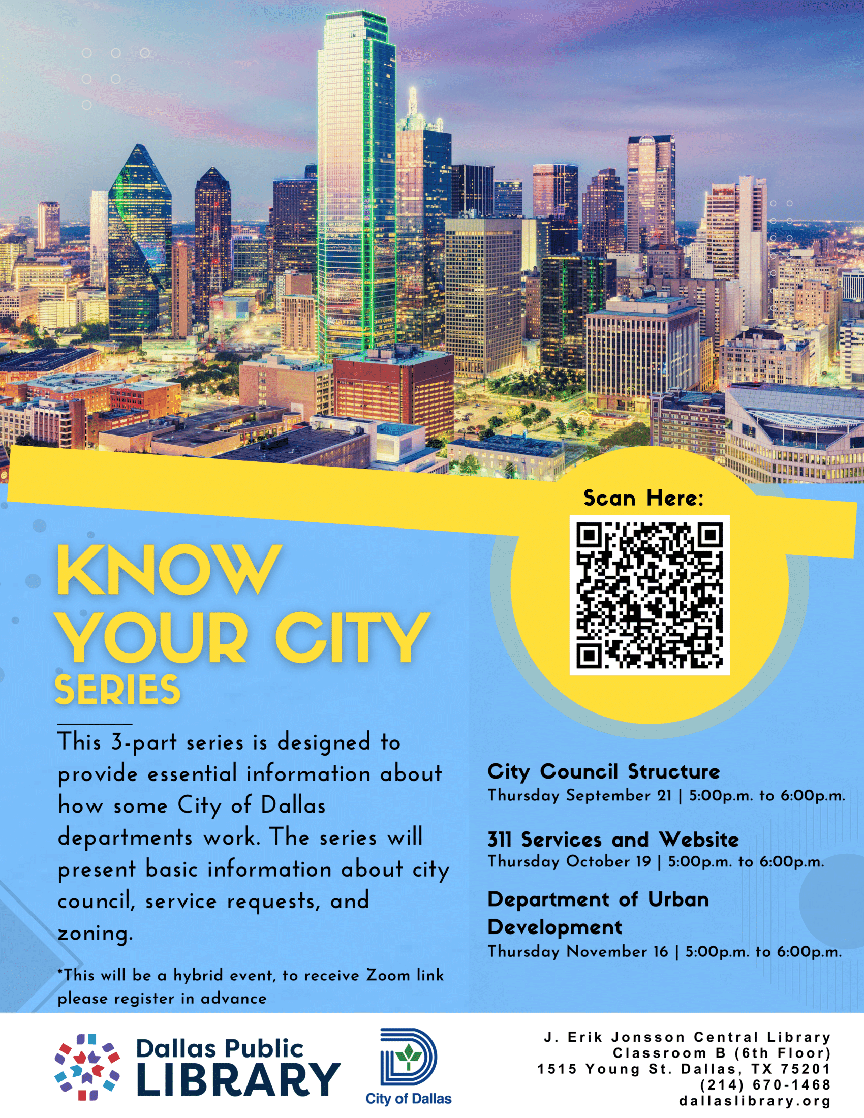 Know your City Series Planning & Urban Design Historic Preservation Dallas Public Library